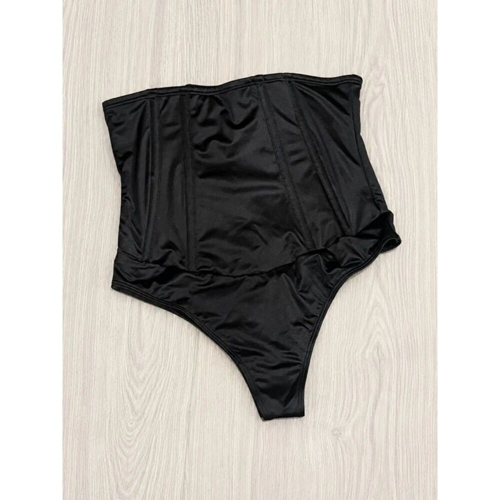 Sofia Vergara Black High Waist Shapewear Thong Brief Size S